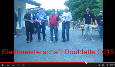 Boule Stadtmeisterschaft Kamen Doublette 2015 SE 